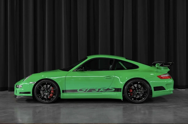 green sport car